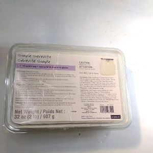 Simple Serenity - 32oz - 2lb - Goats Milk Glycerin Soap Brick To Make Bars With.